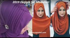 2019 Değişik Şal Modelleri