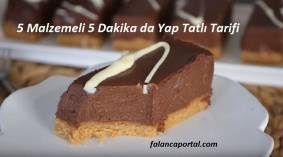 5 Dakikada Yapılan Tatlı Tarifi