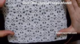 Cam Önü Çiçekleri Örgü Modeli