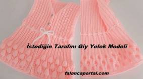 İstediğin Tarafını Giy Yelek Modeli
