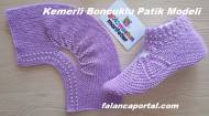 Kemerli Boncuklu Patik Modeli