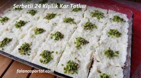 Şerbetli 24 Kişilik Kar Tatlısı