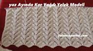 Yaz Ayında Kar Yağdı Yelek Modeli
