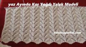 Yaz Ayında Kar Yağdı Yelek Modeli