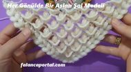 Her Gönülde Bir Aslan Şal Modeli