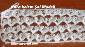 Kara Kalem Şal Modeli