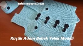 Küçük Adam Bebek Yelek Modeli