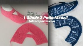 1 Günde 2 Patik Modeli