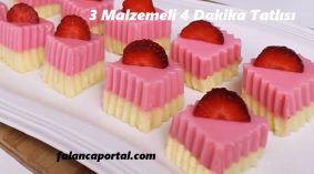 3 Malzemeli Dakikalık Tatlı Tarifleri