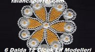 6 Dalda 12 Çiçek Lif Modelleri