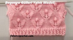 Begonya Gülleri Yelek Modeli
