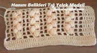 Hanım Belikleri Tığ Yelek Modeli