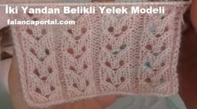 İki Yandan Belikli Yelek Modeli