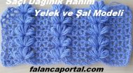 Saçı Dağınık Hanım Yelek ve Şal Modeli