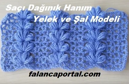 saci daginik hanim yelek ve sal modeli 1