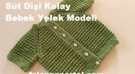 Süt Dişi Kolay Bebek Yelek Modeli