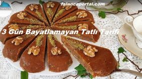 İftara Bayatlamayan Tatlı Tarifi