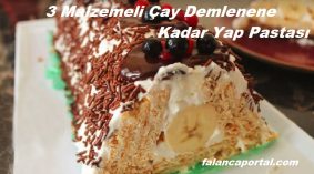 3 Malzemeli Çay Demlenene Kadar Yap Pastası
