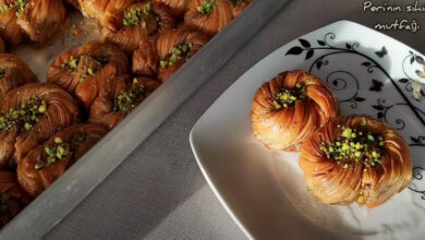 bilinenlerden farkli sekilli pul pul dokulen baklava tarifi 2