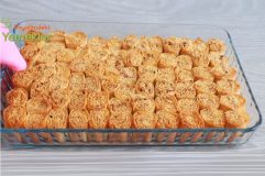 Hazır Yufkadan Bayramda Çok Satan Kadayıflı Baklava Tarifi