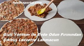Evde Odun Fırınından Çıkmış Lezzette Lahmacun Tarifi