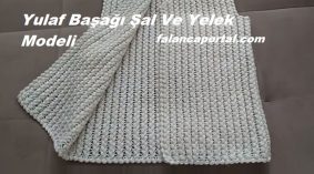Yulaf Başağı Şal Ve Yelek Modeli