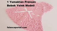 1 Yumaktan Prenses Bebek Yelek Modeli