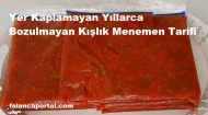 Yer Kaplamayan Yıllarca Bozulmayan Kışlık Menemen Tarifi