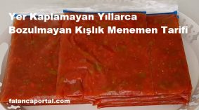 Yer Kaplamayan Yıllarca Bozulmayan Kışlık Menemen Tarifi