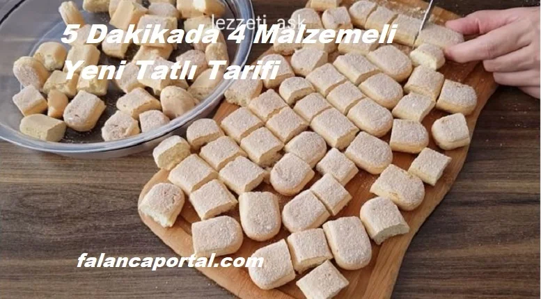 5 dakikada 4 malzemeli yeni tatlı tarifi 1