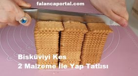 Bisküviyi Kes 2 Malzeme İle Yap Tatlısı