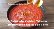 5 Dakikada Yapılan Yıllarca Bozulmayan Kahvaltılık Sos Tarifi