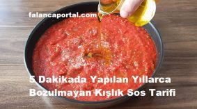 5 Dakikada Yapılan Yıllarca Bozulmayan Kahvaltılık Sos Tarifi