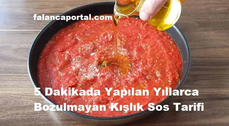 5 dakikada yapilan yillarca bozulmayan kislik sos tarifi 1