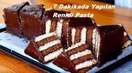 7 Dakikada Yapılan Renkli Pasta