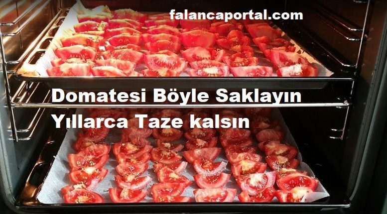 Domatesi Böyle Saklayın Yıllarca Taze kalsın