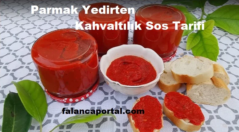 parmak yedirten kahvaltilik sos tarifi 1