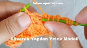 Sökerek Yapılan Yelek Modeli