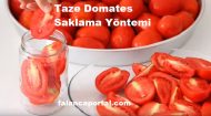 Taze Domates Saklama Yöntemi