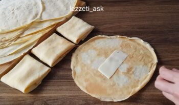 Krep Yufkalardan Tavada Yapılan Börek Tarifi