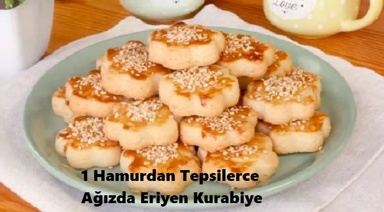 1 hamurdan tepsilerce agizda eriyen kurabiye tarifi 1