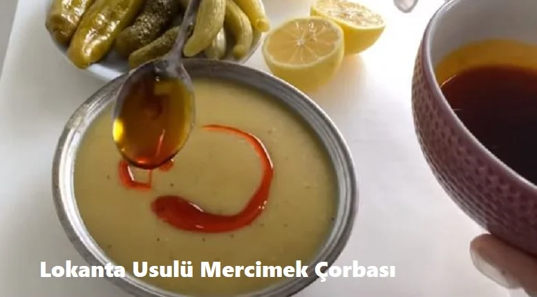 lokanta usulu mercimek corbasi 1