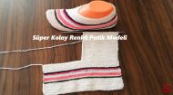 Süper Kolay Renkli Patik Modeli