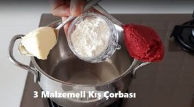 3 Malzemeli Kış Çorbası