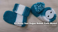 En Kolay Yeni Doğan Bebek Patik Modeli