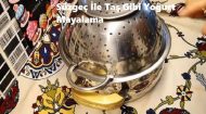 Süzgeç İle Taş Gibi Yoğurt Mayalama