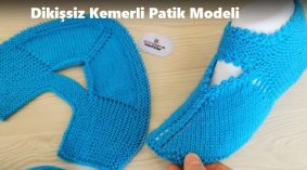 Dikişsiz Kemerli Patik Modeli