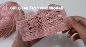 Gösterişli Gül Çiçek Tığ işi Yelek Modelleri