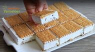 İç Ferahlatan Bisküvili Dondurmalı Dilim Pasta Tarifi