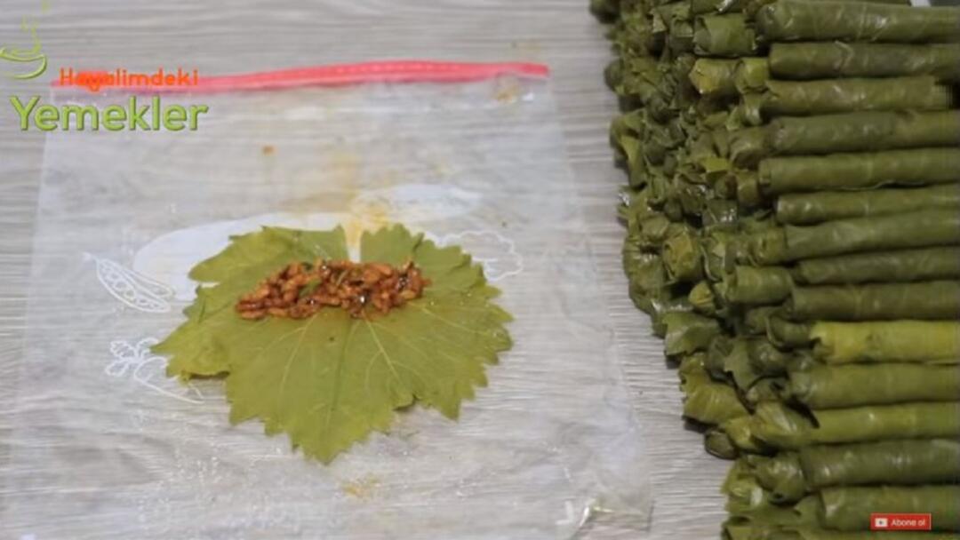 Dondurucuya Pirinci Kırılmayan Yaprak Sarması Tarifi